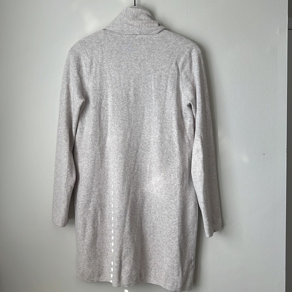 Ann Taylor Shawl Open Cardigan in Light Neutral Heather XS - Picture 9 of 10